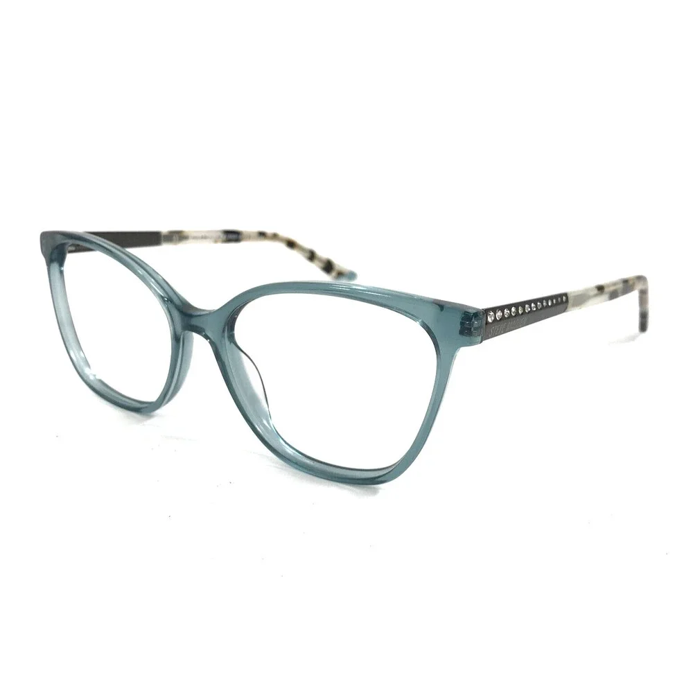 Steve Madden Eyeglasses Frames TRIXIE GREEN SEAFOAM Tortoise Cat Eye 54-16-140
